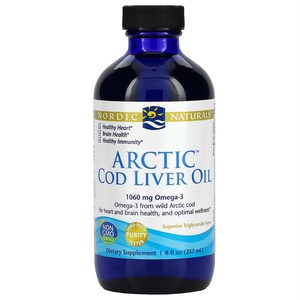 노르딕 네츄럴 대구간유 Actic Cod Live Oil 237ml, 1개