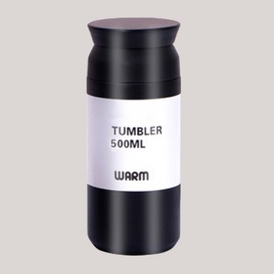 위베이지크 어디서나쏙 예쁜 진공 텀블러, 블랙, 500ml, 1개