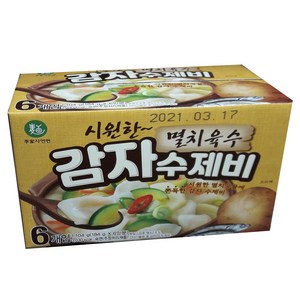 이가자연면 멸치육수 감자 수제비, 1.104kg, 1개