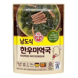 오뚜기 남도식 한우미역국, 5개, 500g