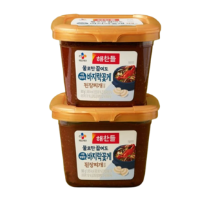 해찬들 그대로 끓여먹는 바지락 꽃게 된장찌개 양념, 900g, 2개