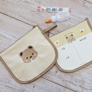 아기 보냉 약파우치 다회용 어린이집 준비물 캔버스 주머니, 약파우치 본품