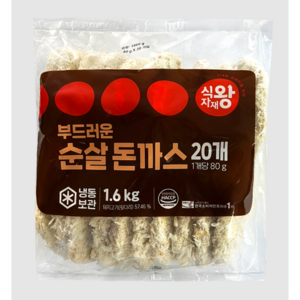 식자재왕 부드러운 순살돈까스, 1개, 1.6kg