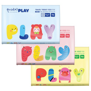 한예지 PLAY 여행용티슈, 70매, 3개