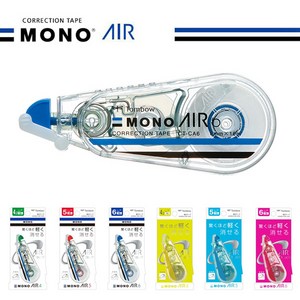 톰보우 모노에어 수정테이프 TOMBOW MONO AIR, 모노에어6 CT-CA6 투명블루