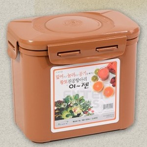 이젠 황토 진공항아리 사각 밀폐 김치통, 1개, 옵션 없습니다