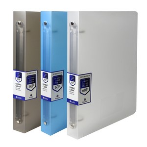 A4 세로형 링 클리어화일 80p, 60P 청색, 2개