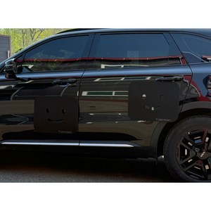 Foamtown 문콕방지 도어가드 폼식이+도루 세트, 1세트, 블랙4+야구배트4+글러브4