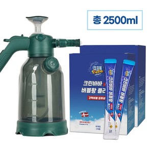 크린바바 한번에 싹 버블왕플러스 2500ml 전용분무기 버블세제 버블클리너 마이크로버블 밀착세정 욕실세정 차량폼, 1개