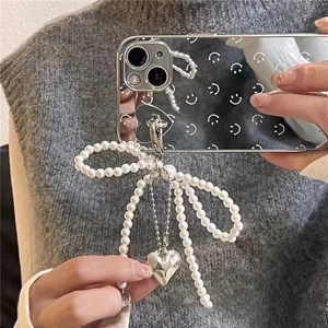 BenF Home 백꾸 키링 가방 꾸미기 악세사리 열쇠 고리 키 홀더 귀여운 하트 진주 빽꾸 DIY 커스텀 자동차 발레 코어