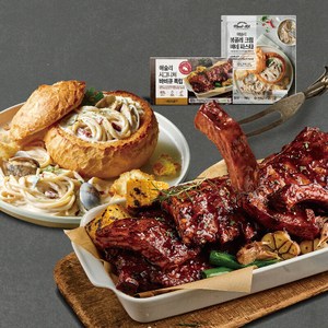 애슐리 시그니처 바비큐 폭립 800g + 퀵앤이지 봉골레 크림 빠네 파스타