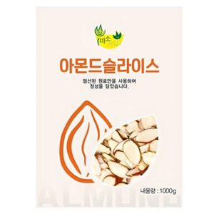 미소한입 아몬드 슬라이스, 1kg, 4개