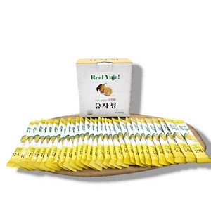 그대로 갈아만든 유자청 유자차 유자 스틱 과일청 잼 차 샐러드 42g x 30pcs, 30개입, 1개