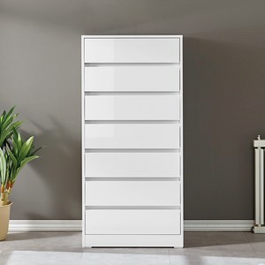 7단 서랍장 모닝 600 LPM (화이트) 팀버스리빙, 화이트