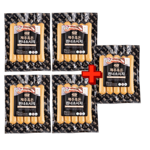 JJMOM'S [제주햄] 제주 흑돼지와 만든 윈너 수제햄 250g, 4개