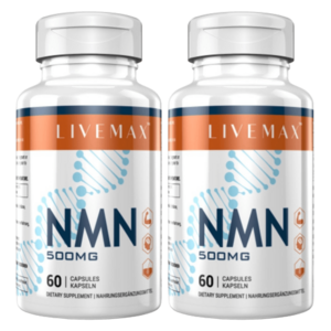 Livemax (총2병) 라이브맥스 NMN 500mg 60캡슐, 60정, 2개