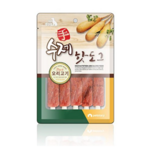 펫스토리 수제 핫도그, 오리고기, 100g, 3개