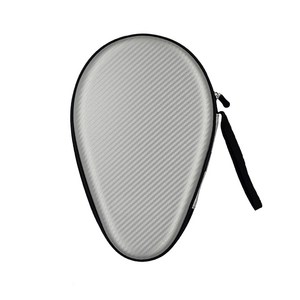 [아띠꼴로] 탁구채 하드케이스 탁구 라켓 가방 탁구공 케이스, 1개, 사선실버