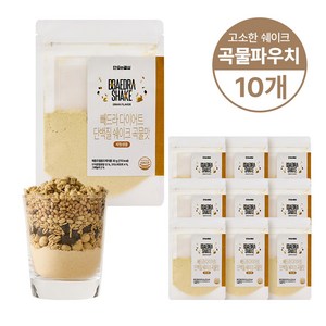 단호한결심 빼드라 단백질 쉐이크 곡물 맛 파우치, 10개, 30g