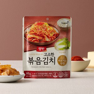 동원 양반 고소한 볶음김치, 80g, 10개