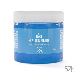 BAS 바스 블루 탈취제 본품, 397g, 5개