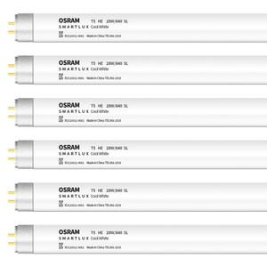 오스람 T5 형광등 HE 28W 840 주백색 SL, 6개