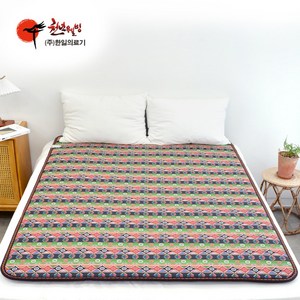 한일의료기 정품 탄소피복 침대용 카본 온열매트 전자파걱정없는 EMF인증 전기매트 인디안, 더블(140cmX195cm)