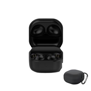 핀흔 Galaxy Buds2 Po 갤럭시버즈2 프로 충전 케이스 SM-R510 호환+케이스 증정, 블랙, 1개