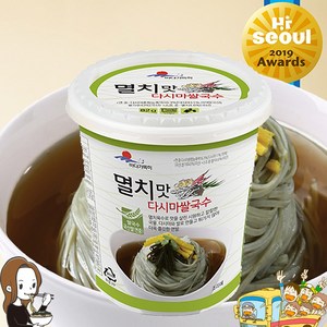 완도바다가득히 완도삼촌컵라면 해조쌀국수 멸치맛다시마쌀국수, 6개, 82g