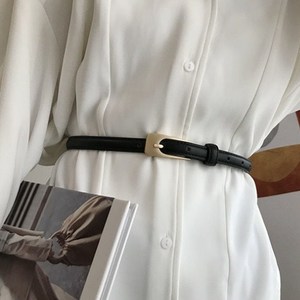 쿠마우 세련된 여성 시티룩 여자 가죽 벨트