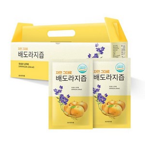 자연식품 자연그대로 배도라지즙 파우치, 100ml, 30개입 2박스