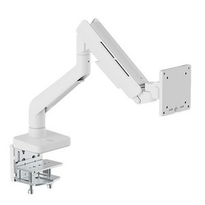 [N-SAN] 고중량 RGB 게이밍 싱글 모니터암 엔산마운트 NH-15L 화이트 [최대 49형], 블랙, 1개