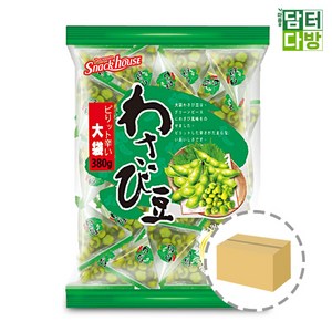 스낵하우스 그린피스 와사비향 와사비콩 스낵 과자 대용량, 380g, 10개