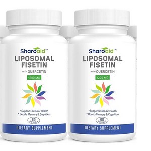 [2개 묶음] Shaoaid Liposomal 피세틴 1000mg 퀘르센틴 200mg 60정, 2개