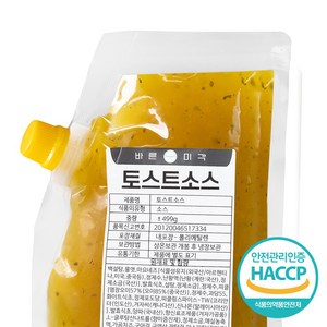 바른미각 토스트소스, 500g, 1개