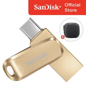 샌디스크 USB 메모리 C타입 OTG USB SDDDC4 / USB 케이스 증정, 골드, 512GB, 1개