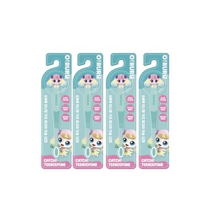 캐치티니핑 시즌4 샤샤핑 피규어 칫솔, 4개, 1개입