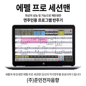 색소폰 아코디언 반주기 에펠 프로 세션맨 연주인용 약 2만여곡 수록, 프로세션맨+스탠드