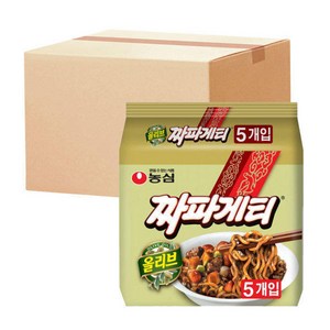 올리브 짜파게티 5봉 X 8개 (40봉), 40개