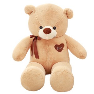 큰곰 인형 대형 곰돌이, 80cm, 라이트브라운, 1개