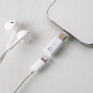 라이트닝 8핀 to usb c 타입 젠더 라이트닝 이어폰 사용가능, 1개, 화이트, 3cm