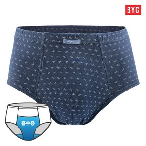 BYC 남자 요실금팬티 2매입 / 넓은 흡수패드가 내장되어 있어 안심하고 편안하게 착용
