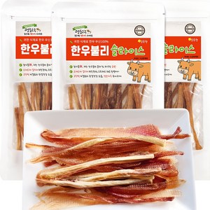 멍도락 국내산 강아지수제간식 영양만점 고급원재료 안심제조, 50g, 3개