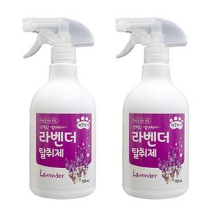 깨끗하개 반려동물 탈취제 라벤더향, 750ml, 2개입