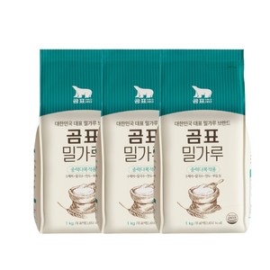 곰표 밀가루 중력다목적용, 1kg, 3개