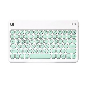 UB 동글 슬림 블루투스 키보드 BK2, 민트, 라지
