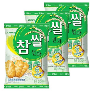 크라운 참쌀선과, 115g, 3개