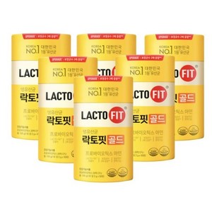Lactofit gold 종근당건강 프로바이오틱스 락토핏 생유산균 골드 6통(300포) 먹기 편한 유산균, 6개, 100g