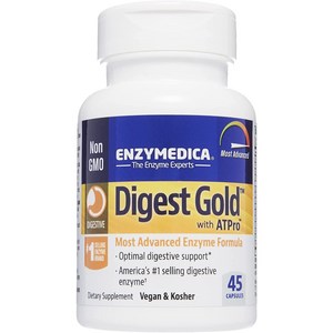 Enzymedica Digest Gold ATPro Maximum 엔자이메디카 다이제스트 골드 45 ct 1팩, 1개, 45정