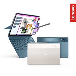 [Lenovo Cetified] 레노버 Yoga Tab Plus AI 256GB 16GB 고성능 테블릿, 틸 그린